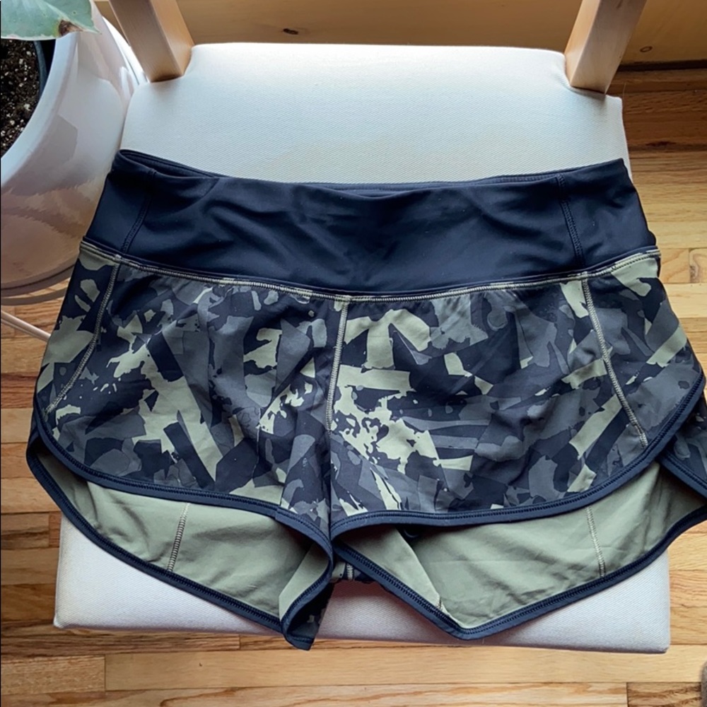 Lululemon Speed Short H2O Camo